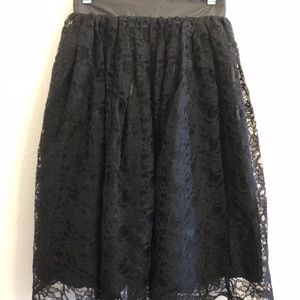 Francesca Skirt Black Lace With Bow